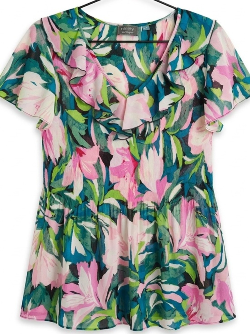 Ninety clothing co floral top-size M-EUC